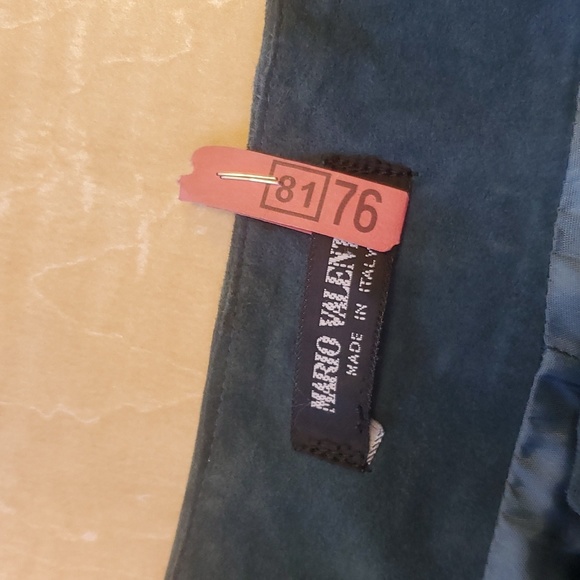 Mario Valentino women's Blue leather pants size S / 6 EU - Picture 5 of 9